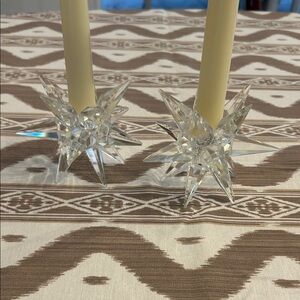 Crystal Star Candle Holders